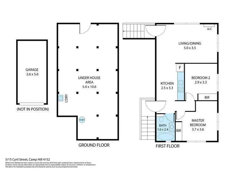 Floorplan of Homely apartment listing, 5/15 Cyril Street, Camp Hill QLD 4152