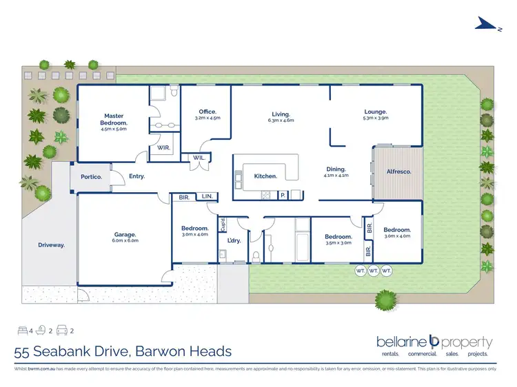 Floorplan of Homely house listing, 55 Seabank Drive, Barwon Heads VIC 3227
