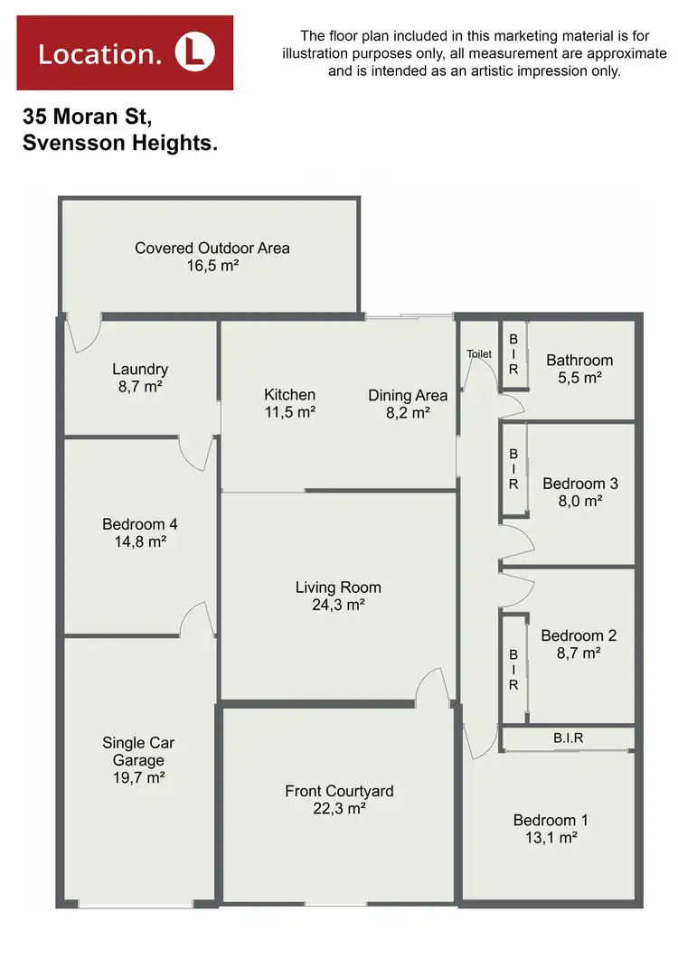 Floorplan of Homely house listing, 35 Moran Street, Svensson Heights QLD 4670