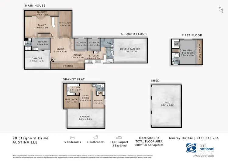 Floorplan of Homely house listing, 98 Staghorn Drive, Austinville QLD 4213