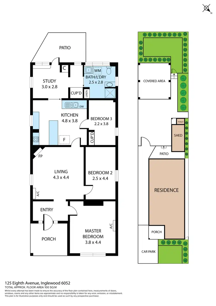 Floorplan of Homely house listing, 125 Eighth Avenue, Maylands WA 6051