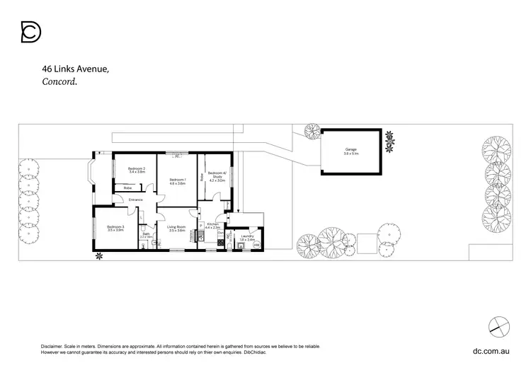 Floorplan of Homely house listing, 46 Links Avenue, Concord NSW 2137