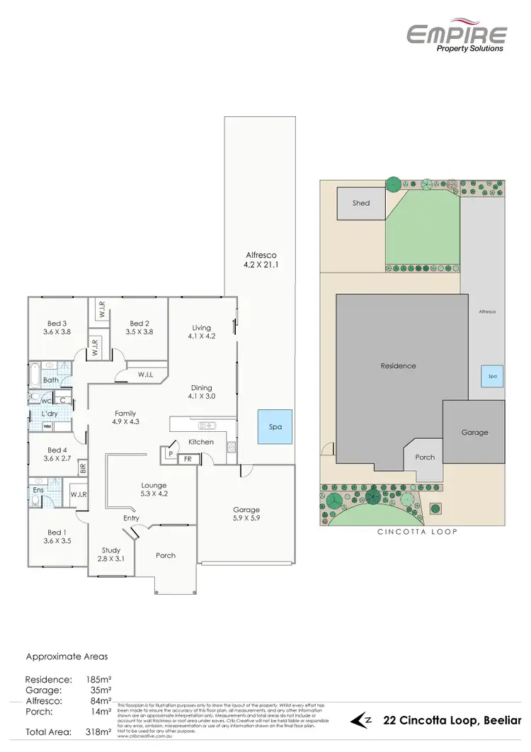 Floorplan of Homely house listing, 22 Cincotta Loop, Beeliar WA 6164