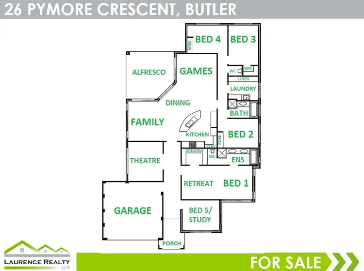 Floorplan of Homely house listing, 26 Pymore Crescent, Butler WA 6036