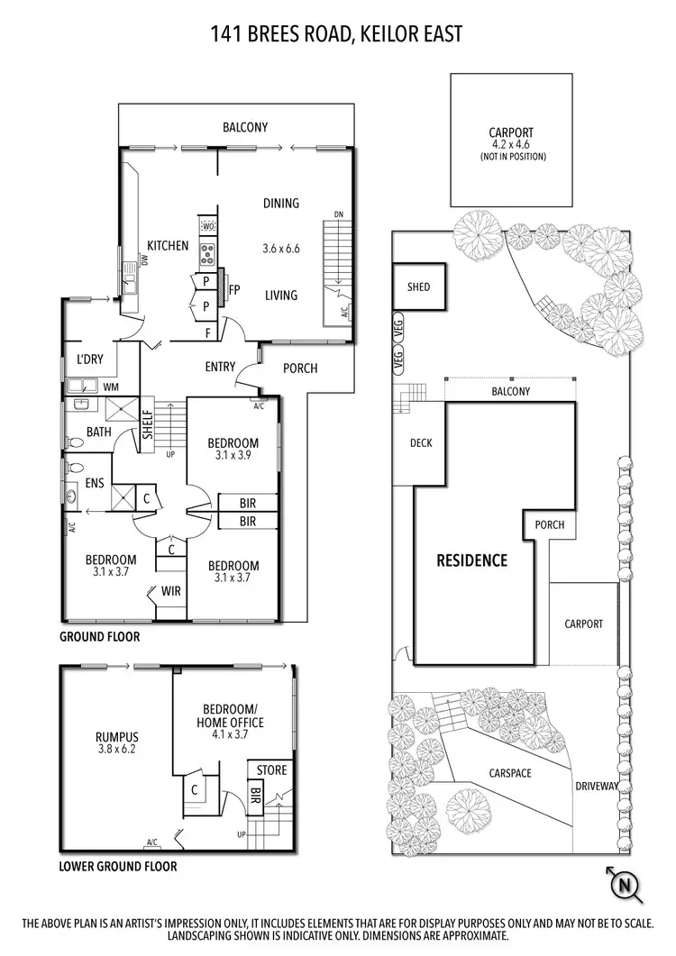 Floorplan of Homely house listing, 141 Brees Road, Keilor East VIC 3033