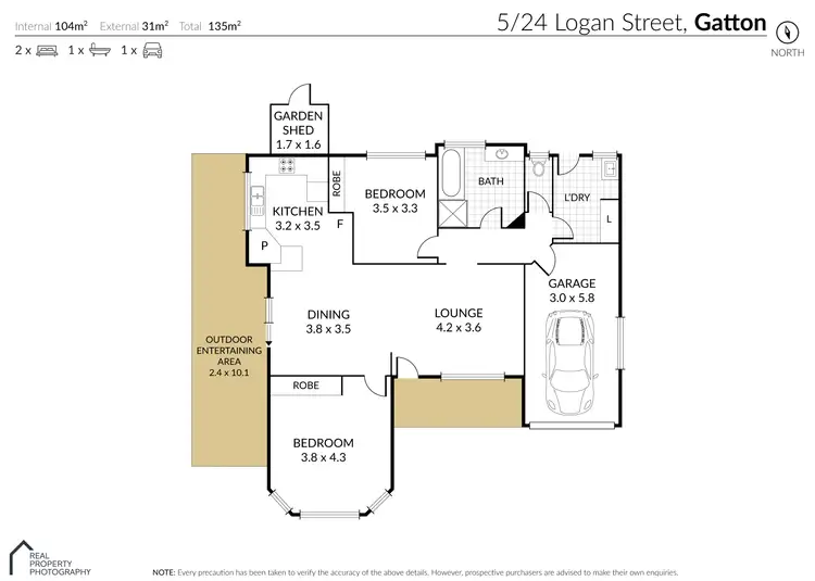 Floorplan of Homely unit listing, 5/24 Logan Street, Gatton QLD 4343