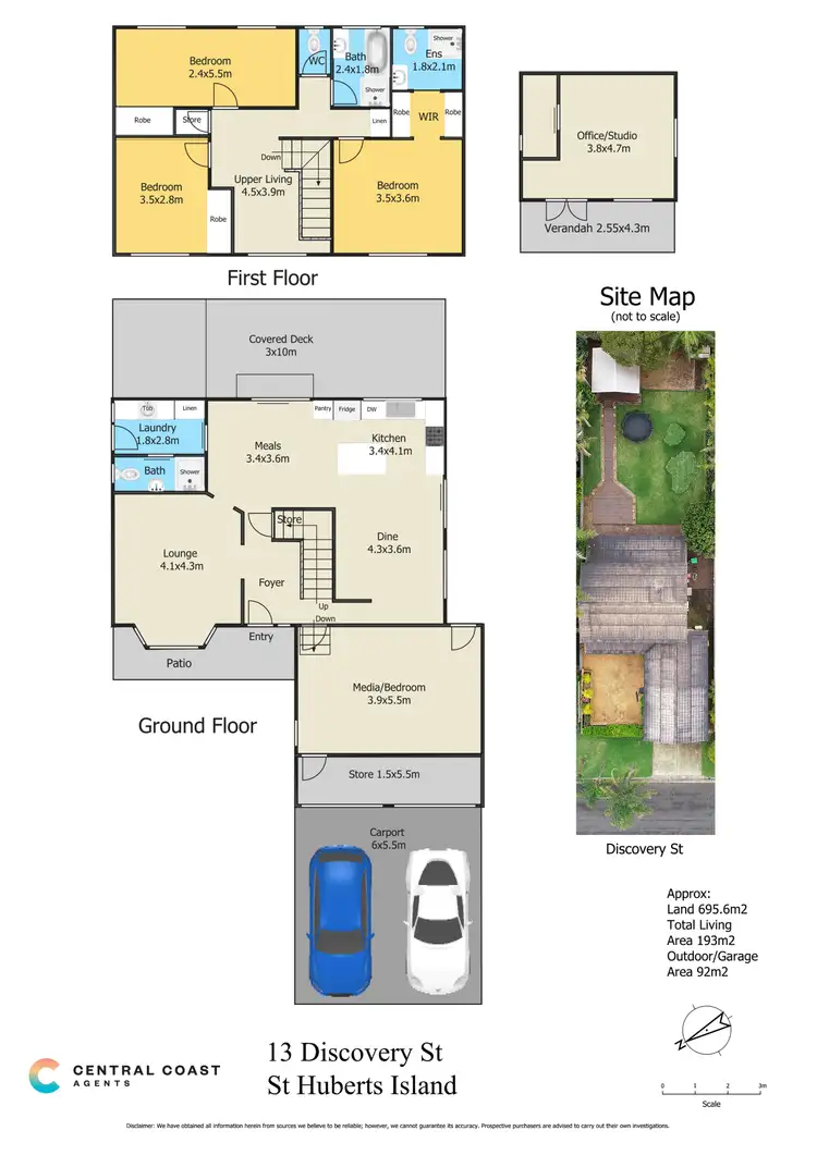 Floorplan of Homely house listing, 13 Discovery Street, St Huberts Island NSW 2257