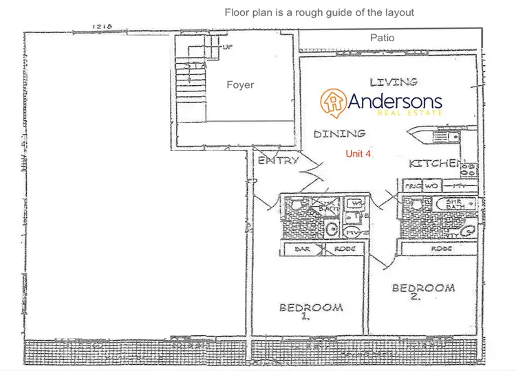 Floorplan of Homely apartment listing, 4/58-62 Holland St, Wongaling Beach QLD 4852