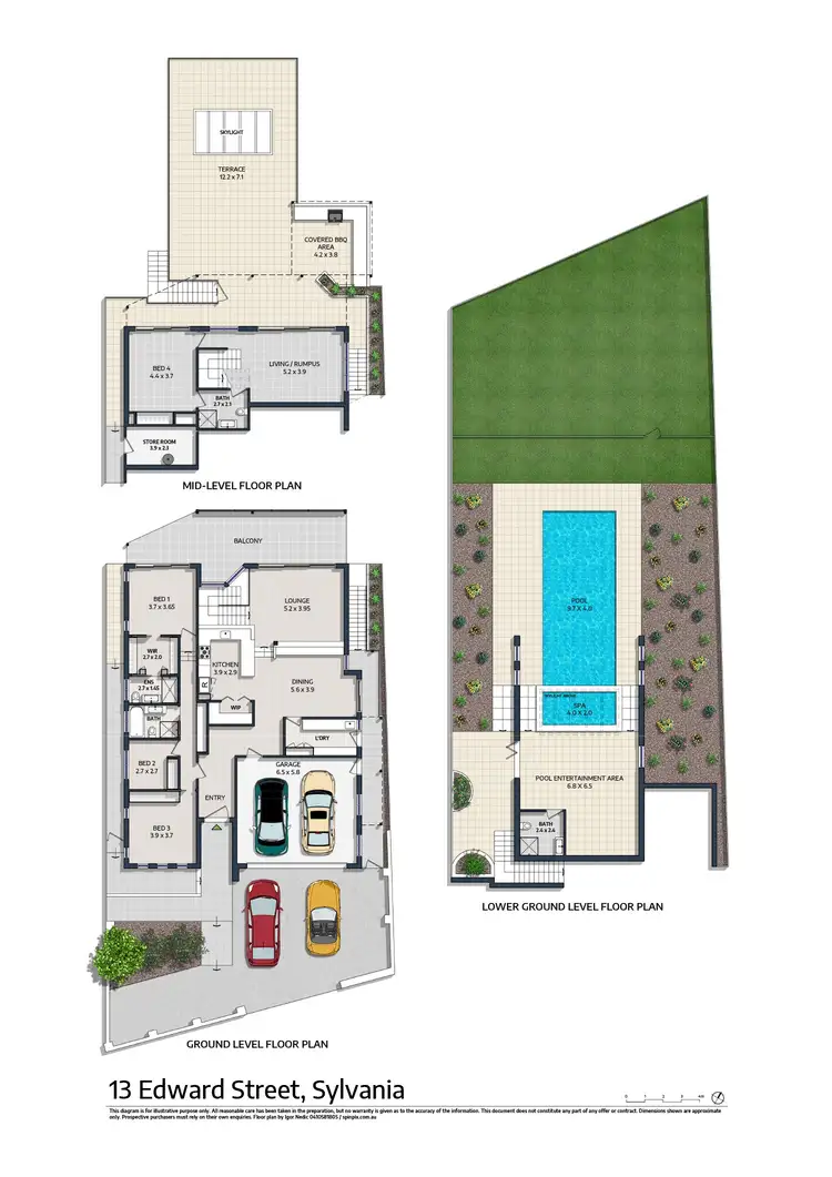 Floorplan of Homely house listing, 13 Edward Street, Sylvania NSW 2224
