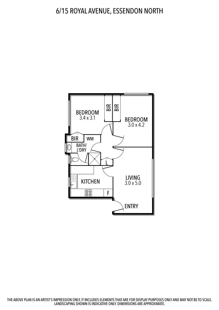Floorplan of Homely apartment listing, 6/15 Royal Avenue, Essendon North VIC 3041