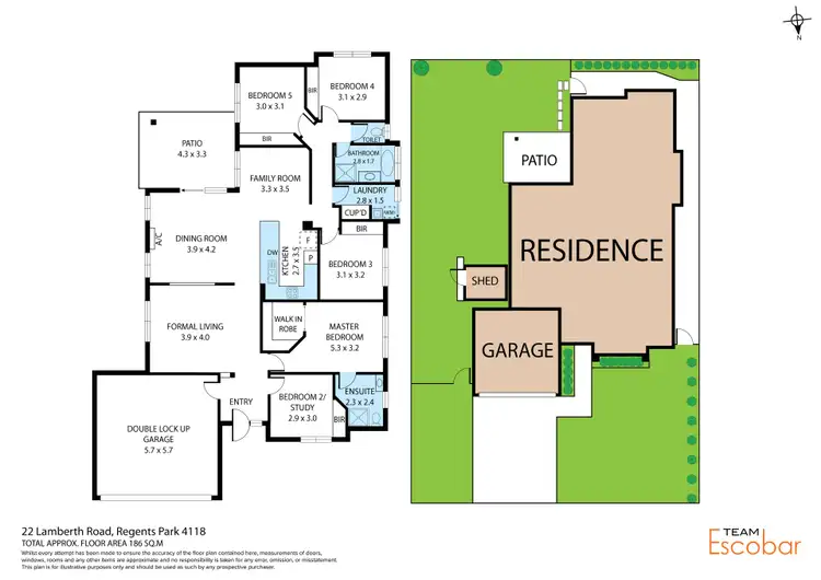 Floorplan of Homely house listing, 22 Lamberth Road, Regents Park QLD 4118