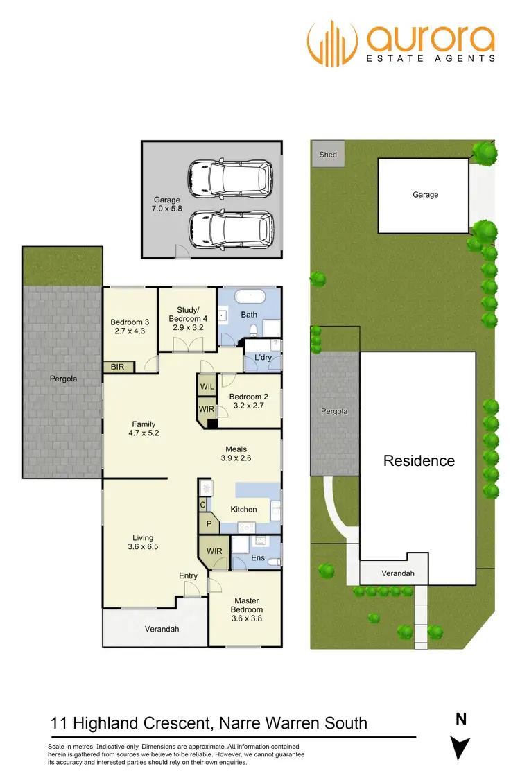 Floorplan of Homely house listing, 11 Highland Crescent, Narre Warren South VIC 3805