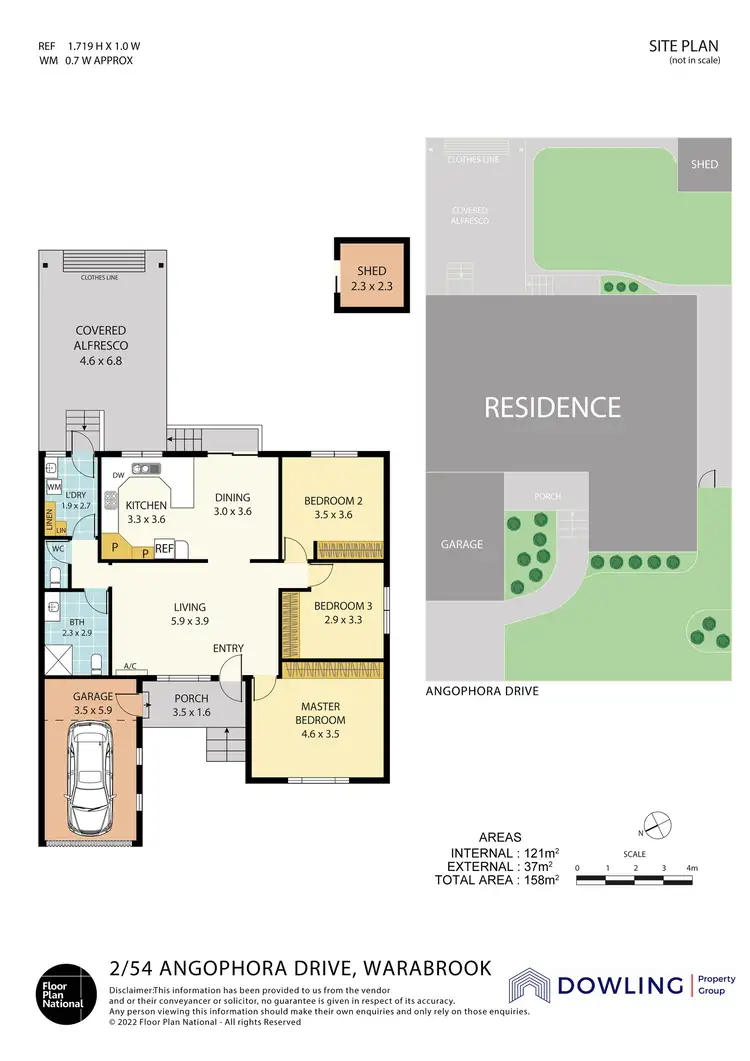 Floorplan of Homely semi-detached listing, 2/54 Angophora Dr, Warabrook NSW 2304