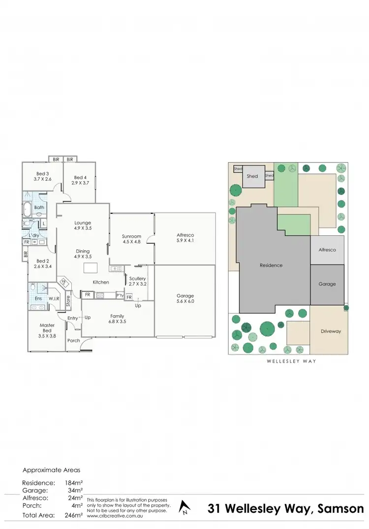 Floorplan of Homely house listing, 31 Wellesley Way, Samson WA 6163