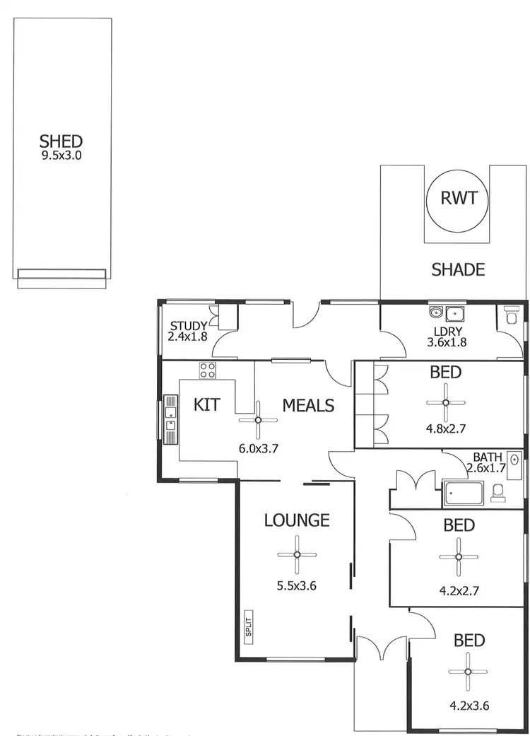 Floorplan of Homely house listing, 34 Edwards Street, Murray Bridge SA 5253