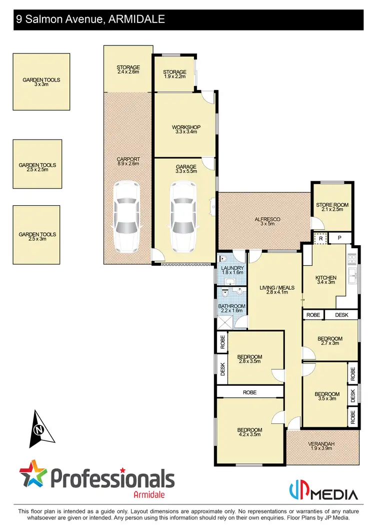 Floorplan of Homely house listing, 9 Salmon Avenue, Armidale NSW 2350