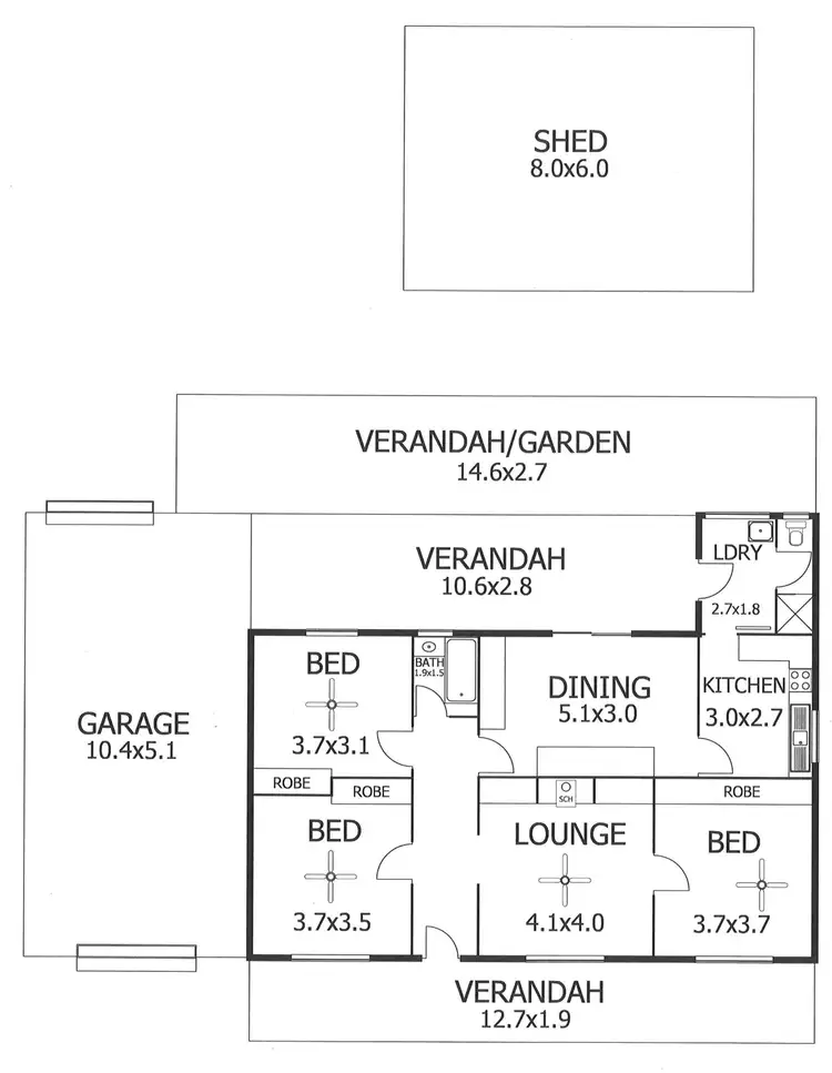 Floorplan of Homely house listing, 223 Railway Terrace, Tailem Bend SA 5260