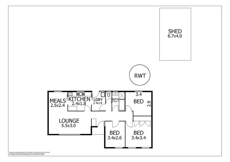 Floorplan of Homely house listing, 5 Peart Crescent, Murray Bridge SA 5253