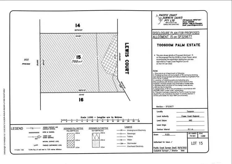 Floorplan of Homely land listing, Proposed Lot 16 Lewis Court, Toogoom QLD 4655