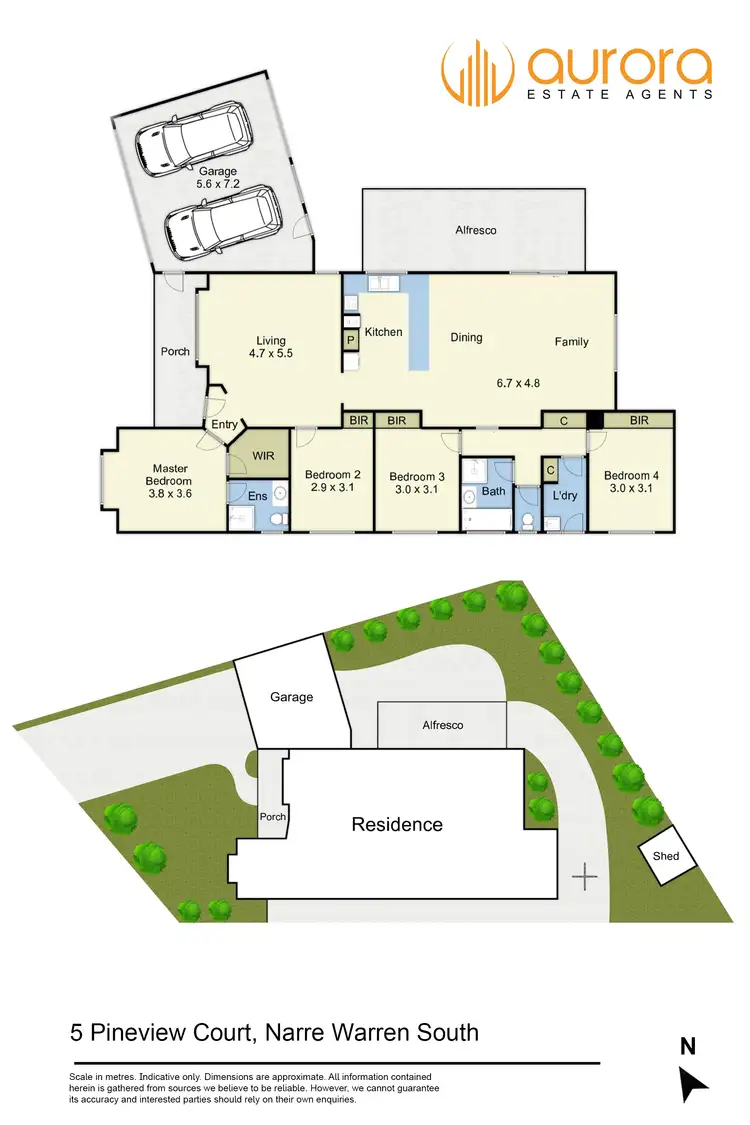 Floorplan of Homely house listing, 5 Pineview Court, Narre Warren South VIC 3805