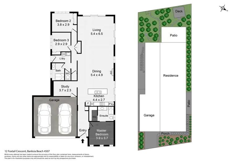 Floorplan of Homely house listing, 12 Foxtail Crescent, Banksia Beach QLD 4507