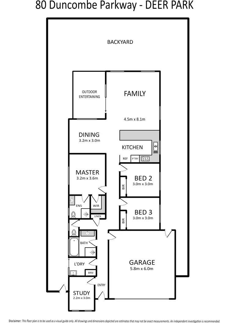 Floorplan of Homely house listing, 80 Duncombe Park Way, Deer Park VIC 3023