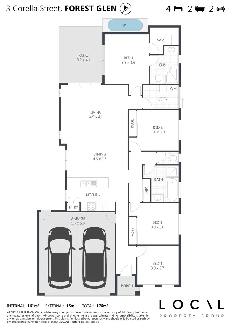 Floorplan of Homely house listing, 3 Corella Street, Forest Glen QLD 4556