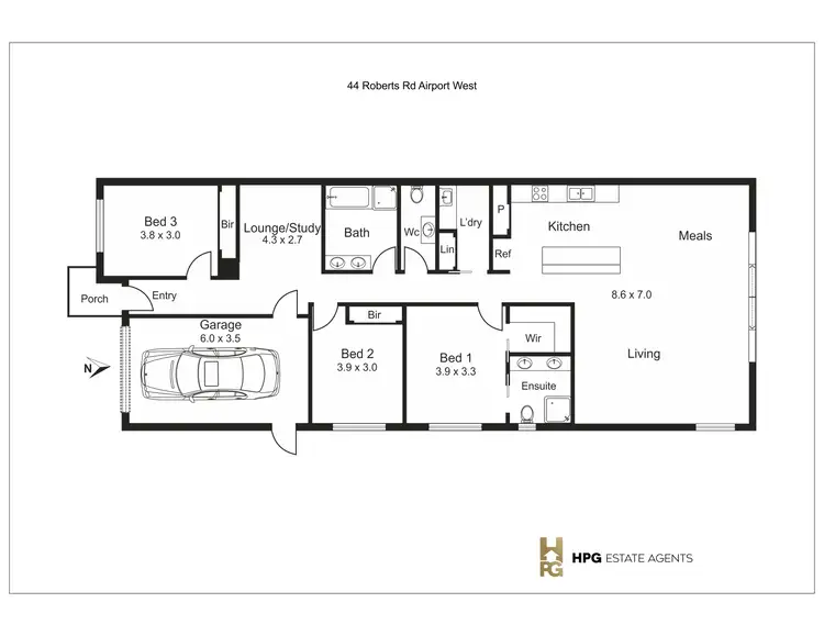 Floorplan of Homely house listing, 44 Roberts Road, Airport West VIC 3042