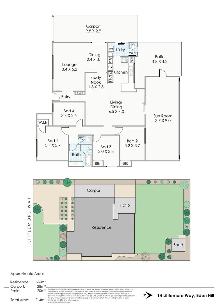 Floorplan of Homely house listing, 14 Littlemore Way, Eden Hill WA 6054