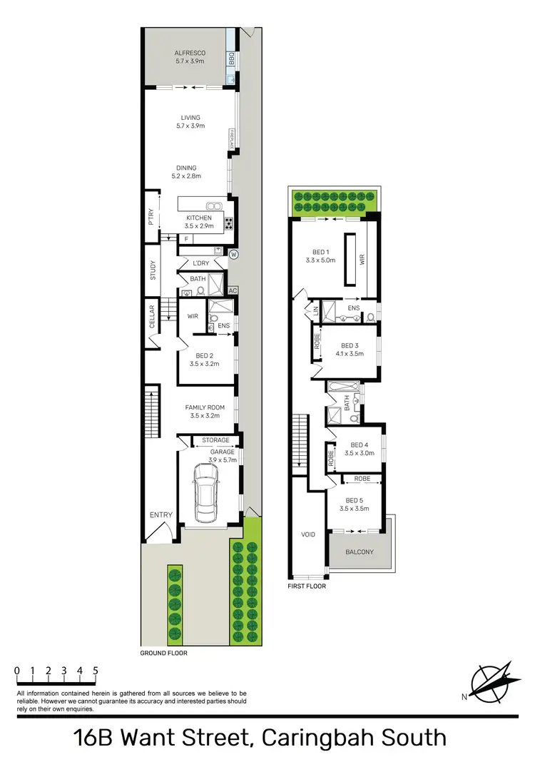 Floorplan of Homely semi-detached listing, 16B Want Street, Caringbah South NSW 2229
