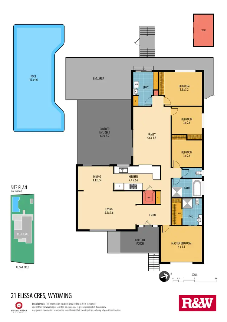 Floorplan of Homely house listing, 21 Elissa Crescent, Wyoming NSW 2250