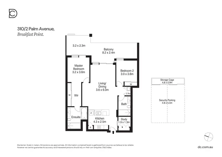 Floorplan of Homely apartment listing, 310/2 Palm Avenue, Breakfast Point NSW 2137