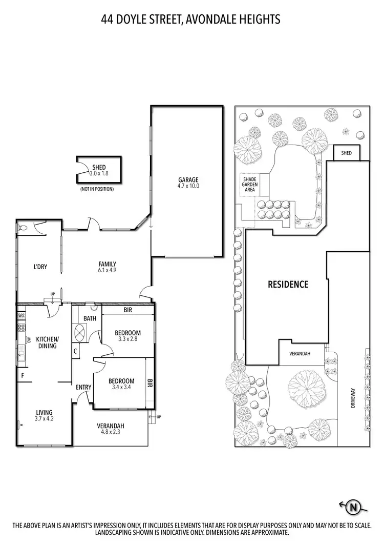 Floorplan of Homely house listing, 44 Doyle Street, Avondale Heights VIC 3034