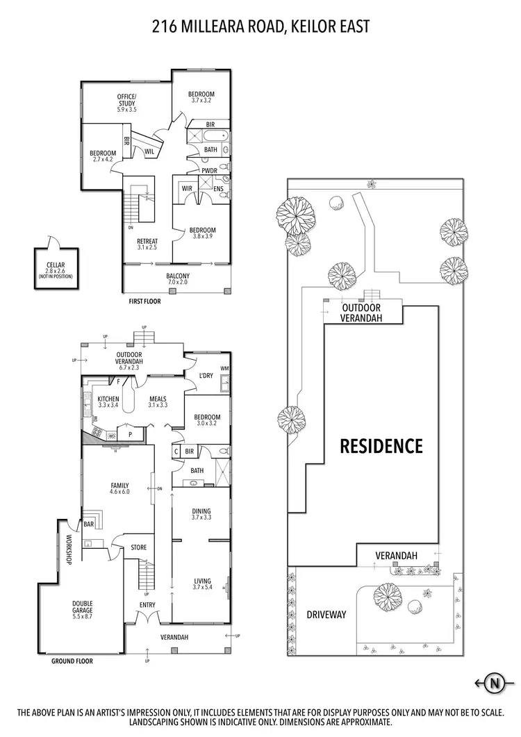 Floorplan of Homely house listing, 216 Milleara Road, Keilor East VIC 3033