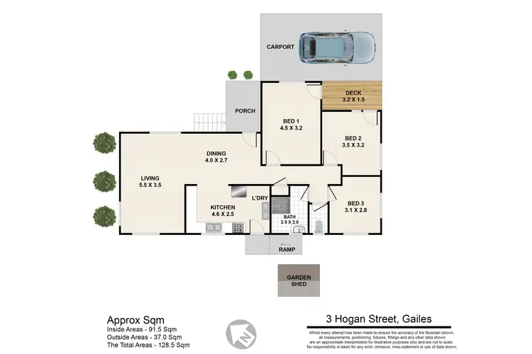 Floorplan of Homely house listing, 3 Hogan Street, Gailes QLD 4300