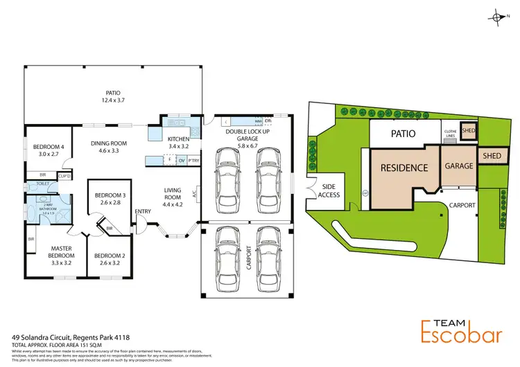 Floorplan of Homely house listing, 49 Solandra Circuit, Regents Park QLD 4118