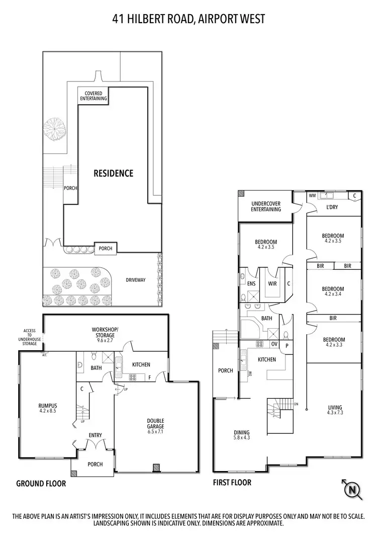 Floorplan of Homely house listing, 41 Hilbert Road, Airport West VIC 3042