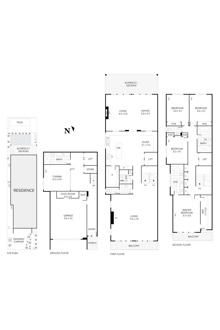 Floorplan of Homely house listing, 34A Scott Street, Essendon VIC 3040