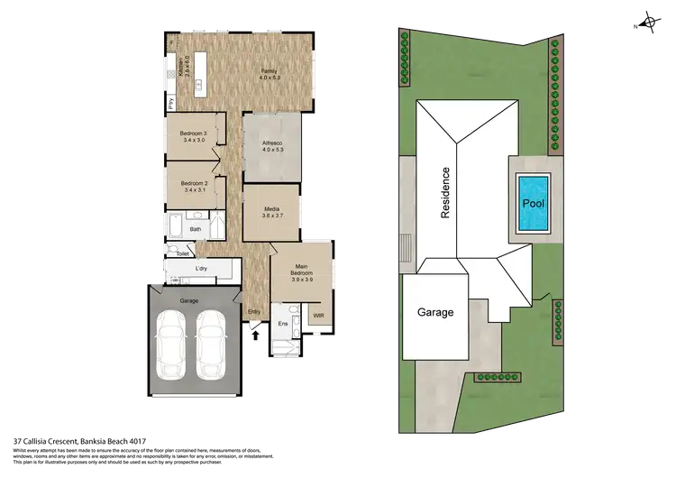 Floorplan of Homely house listing, 37 Callisia Crescent, Banksia Beach QLD 4507