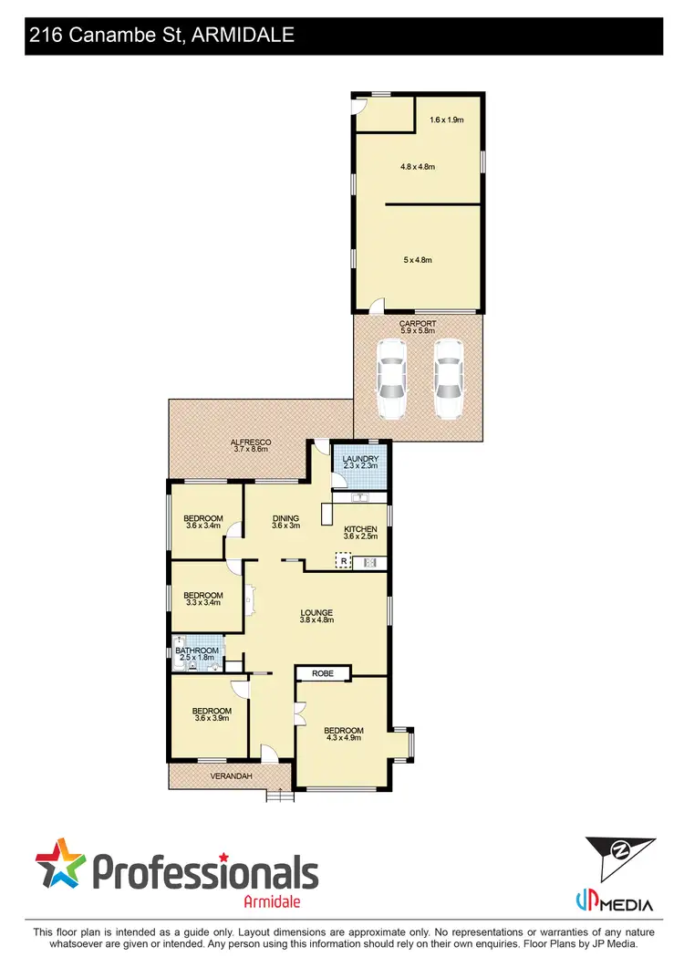 Floorplan of Homely house listing, 216 Canambe Street, Armidale NSW 2350