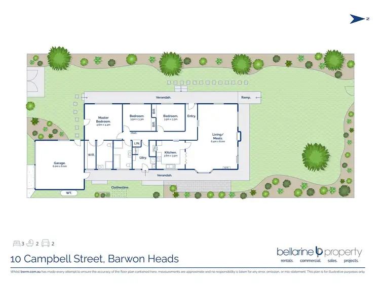 Floorplan of Homely house listing, 10 Campbell Street, Barwon Heads VIC 3227