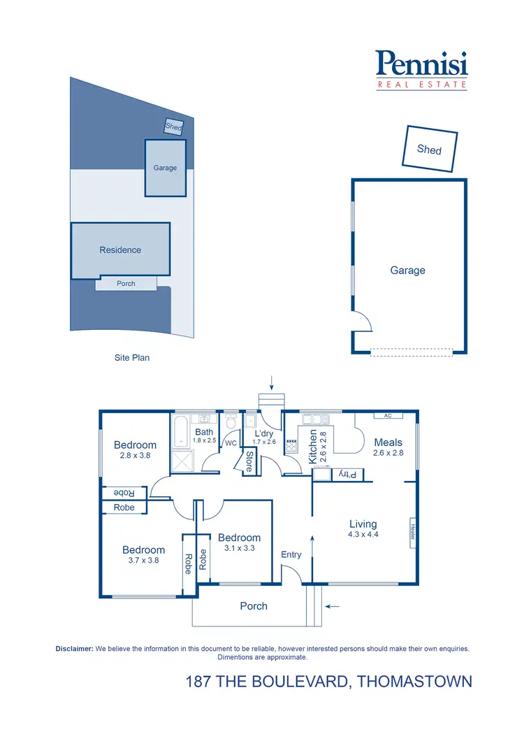 Floorplan of Homely house listing, 187 The Boulevard, Thomastown VIC 3074