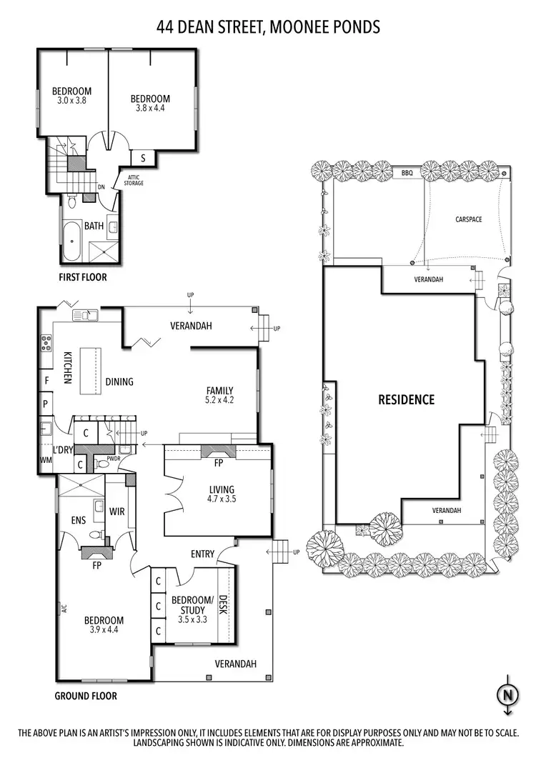 Floorplan of Homely house listing, 44 Dean Street, Moonee Ponds VIC 3039
