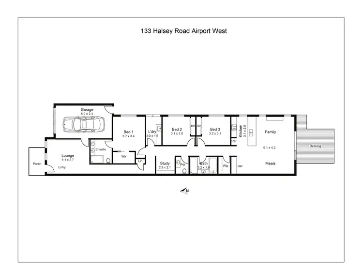 Floorplan of Homely house listing, 133 Halsey Road, Airport West VIC 3042