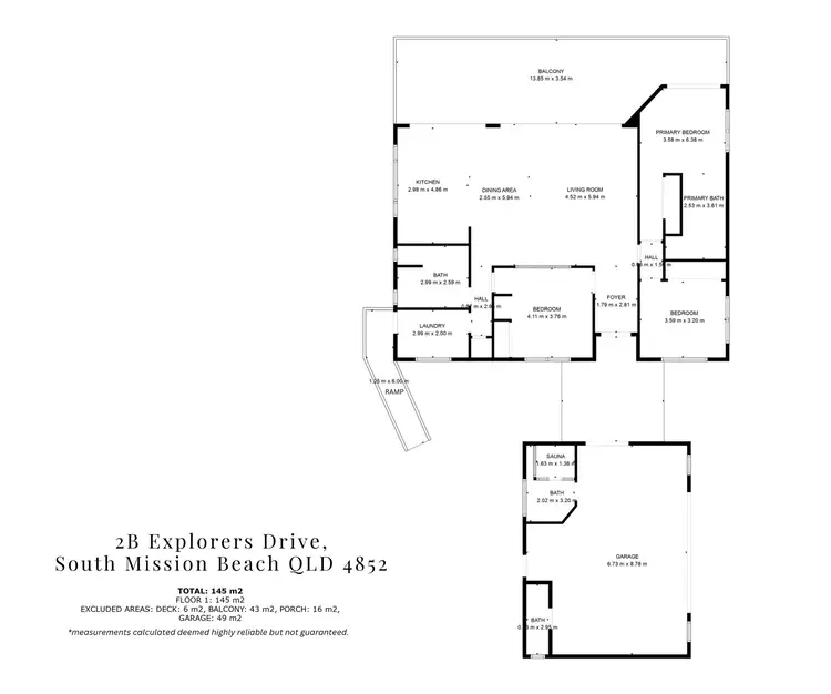 Floorplan of Homely house listing, 2B Explorers Drive, South Mission Beach QLD 4852