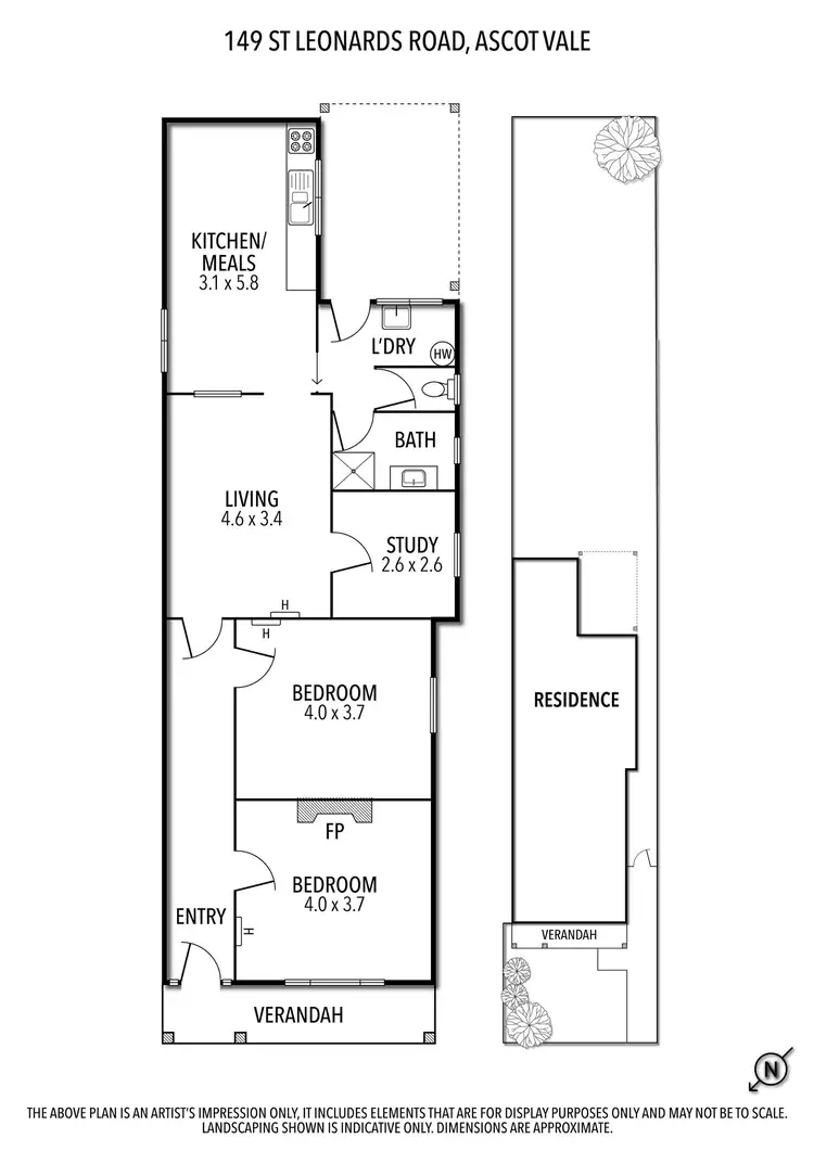 Floorplan of Homely house listing, 149 St Leonards Road, Ascot Vale VIC 3032