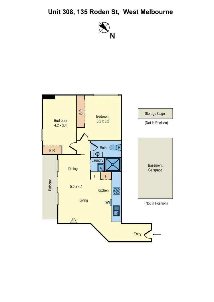 Floorplan of Homely apartment listing, 308/135 Roden Street, West Melbourne VIC 3003