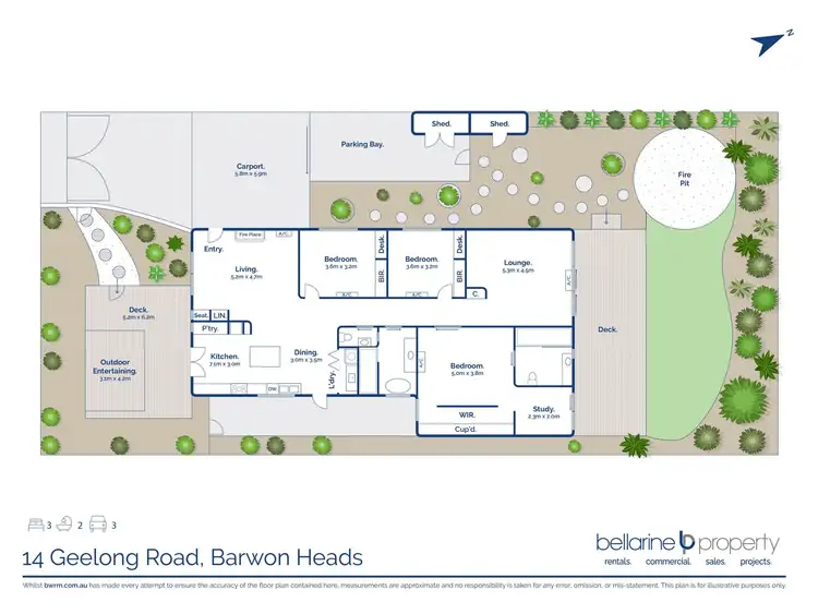 Floorplan of Homely house listing, 14 Geelong Road, Barwon Heads VIC 3227