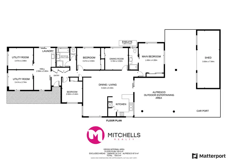 Floorplan of Homely house listing, 36 Cromdale Circuit, Kawungan QLD 4655