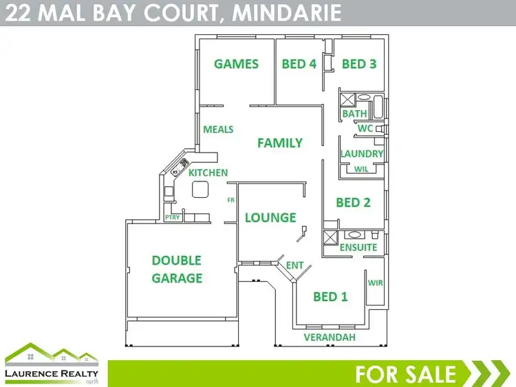Floorplan of Homely house listing, 22 Mal Bay Court, Mindarie WA 6030